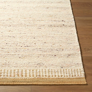Livabliss Cherish Handwoven Jute Wool Area Rug for Large Living Rooms with Natural Low Pile Ivory, Sandston 10' x 14' CHH2302-1014