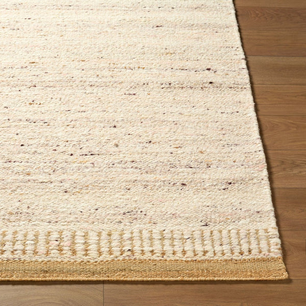 Livabliss Cherish Handwoven Jute Wool Area Rug for Large Living Rooms with Natural Low Pile Ivory, Sandston 10' x 14' CHH2302-1014