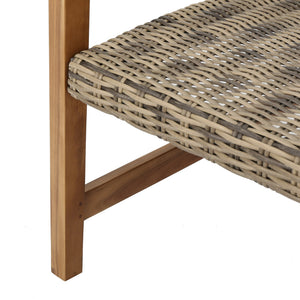 English Elm Christopher Knight Home® - Outdoor Acacia Wicker Club Chairs Set (2) - Natural/Grey Acacia Frame, 400 lb Capacity, All-Weather Comfort 60397.00WTC