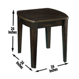 English Elm Steve Silver - Diletta - Game End Table - Brown