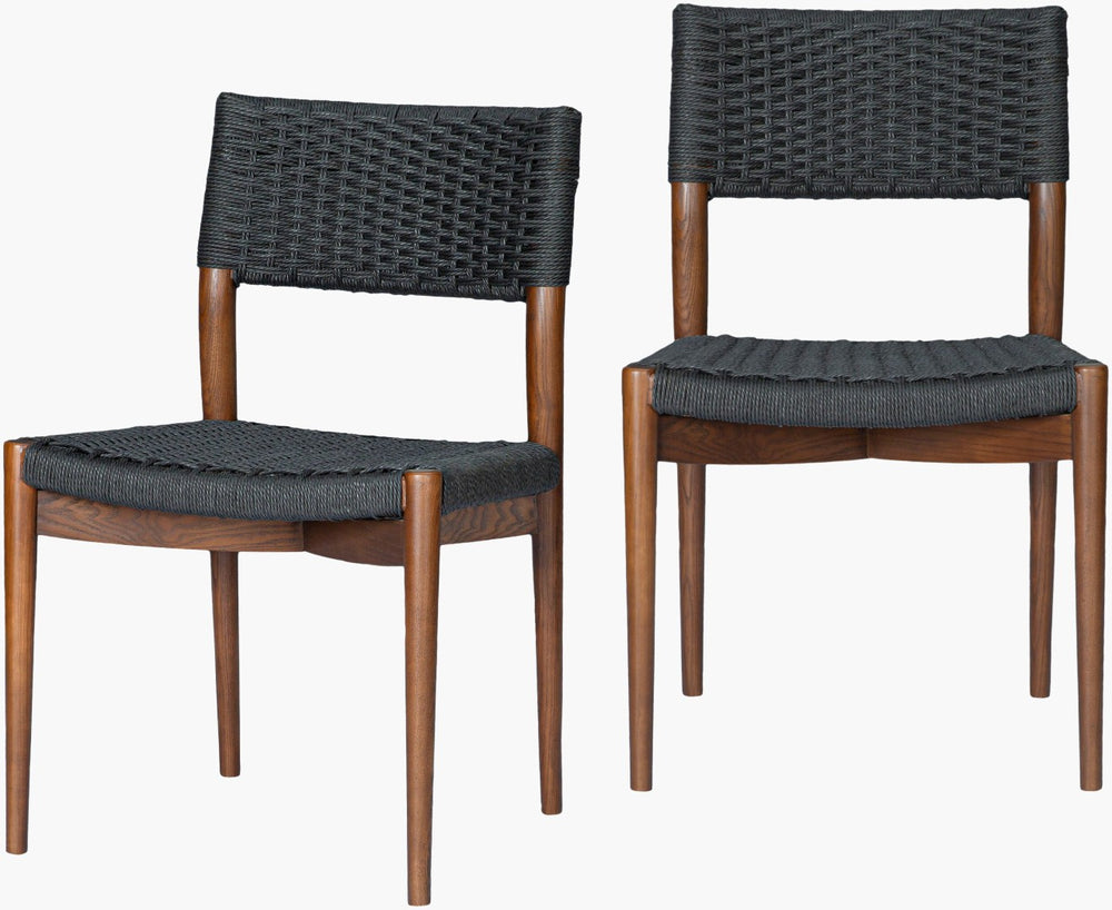 Surya Chia Fully Upholstered Foam Dining Chair Contemporary Design for Kitchen or Formal Table CHIA001-SET