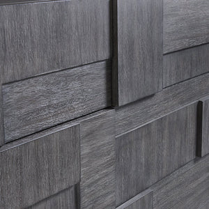 Bernhardt Bernhardt Lancer Dresser In Bracken Mahogany — Sculptural Patchwork Fronts, 6 Push-Open Drawers, 72" 347054