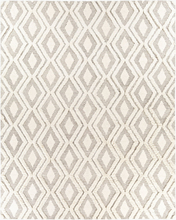 Livabliss Cherokee Hand Tufted Wool Area Rug Plush Moroccan Geometric for Living Room Brown, Cream 8' x 10' CHK2305-810