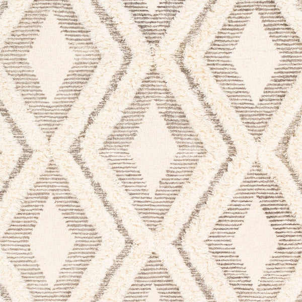 Livabliss Cherokee Hand Tufted Wool Area Rug Plush Moroccan Geometric for Living Room Brown, Cream 6' x 9' CHK2305-69