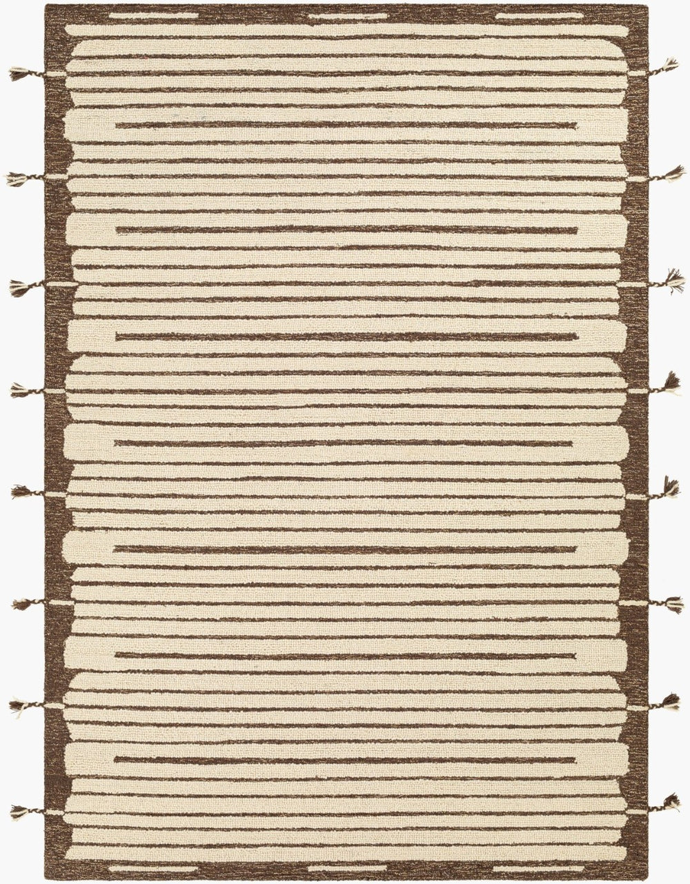 Livabliss Cherokee Hand Tufted Wool Accent Rug with Fringe Global Pattern for Entryway Layering CHK2311-23
