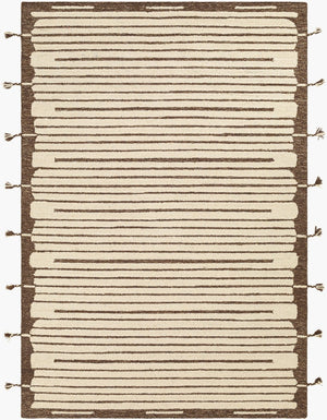 Livabliss Cherokee Hand Tufted Wool Accent Rug with Fringe Global Pattern for Entryway Layering CHK2311-23