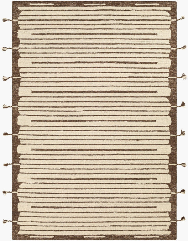 Livabliss Cherokee Hand Tufted Wool Accent Rug with Fringe Global Pattern for Entryway Layering CHK2311-23