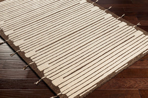 Livabliss Cherokee Hand Tufted Wool Accent Rug with Fringe Global Pattern for Entryway Layering CHK2311-23