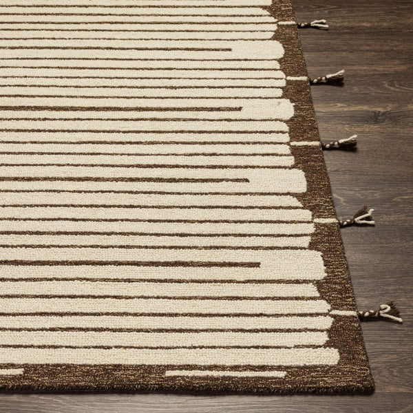 Livabliss Cherokee Hand Tufted Wool Accent Rug with Fringe Global Pattern for Entryway Layering CHK2311-23