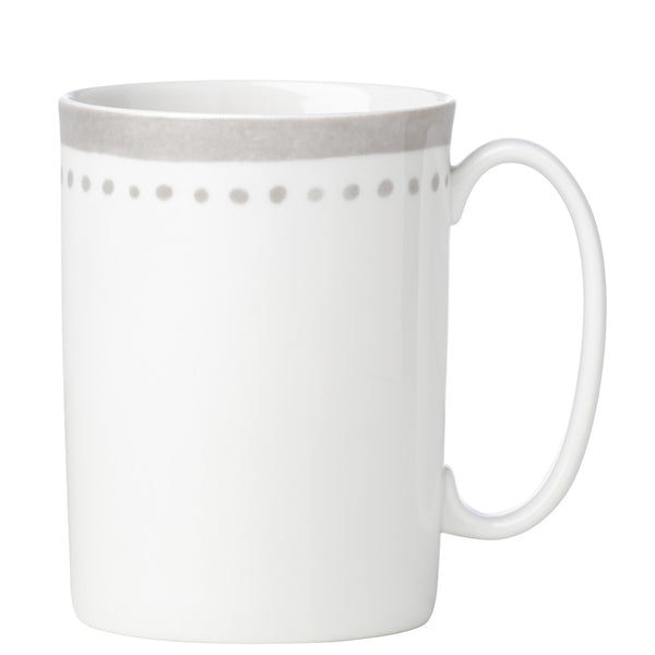 Lenox Kate Spade Charlotte Street Grey East Mug Taupe ,Grey, WHITE PORCELAIN 867923