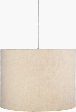 Surya Chalton Pendant Lighting - Elegant 21" Metal Fixture With Cotton Shade For Timeless Home Decor Appeal Fixture, Ivory Cotton,Iron Chl-001