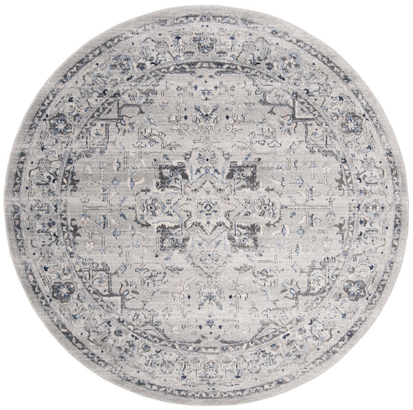 Safavieh Charleston 411 Power Loomed Traditional Rug Grey / Dark Grey 2' x 14'
