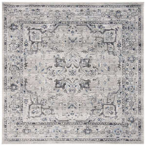 Safavieh Charleston 411 Power Loomed Traditional Rug Grey / Dark Grey 2' x 14'