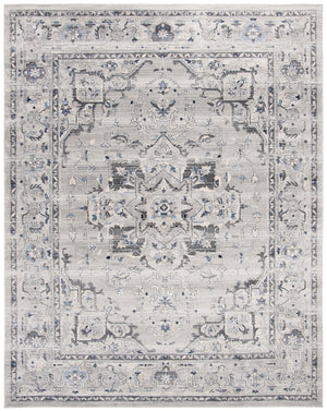 Safavieh Charleston 411 Power Loomed Traditional Rug Grey / Dark Grey 2' x 14'