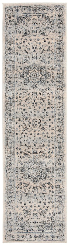 Safavieh Charleston 411 Power Loomed Traditional Rug Ivory / Light Blue 8' x 8' Square