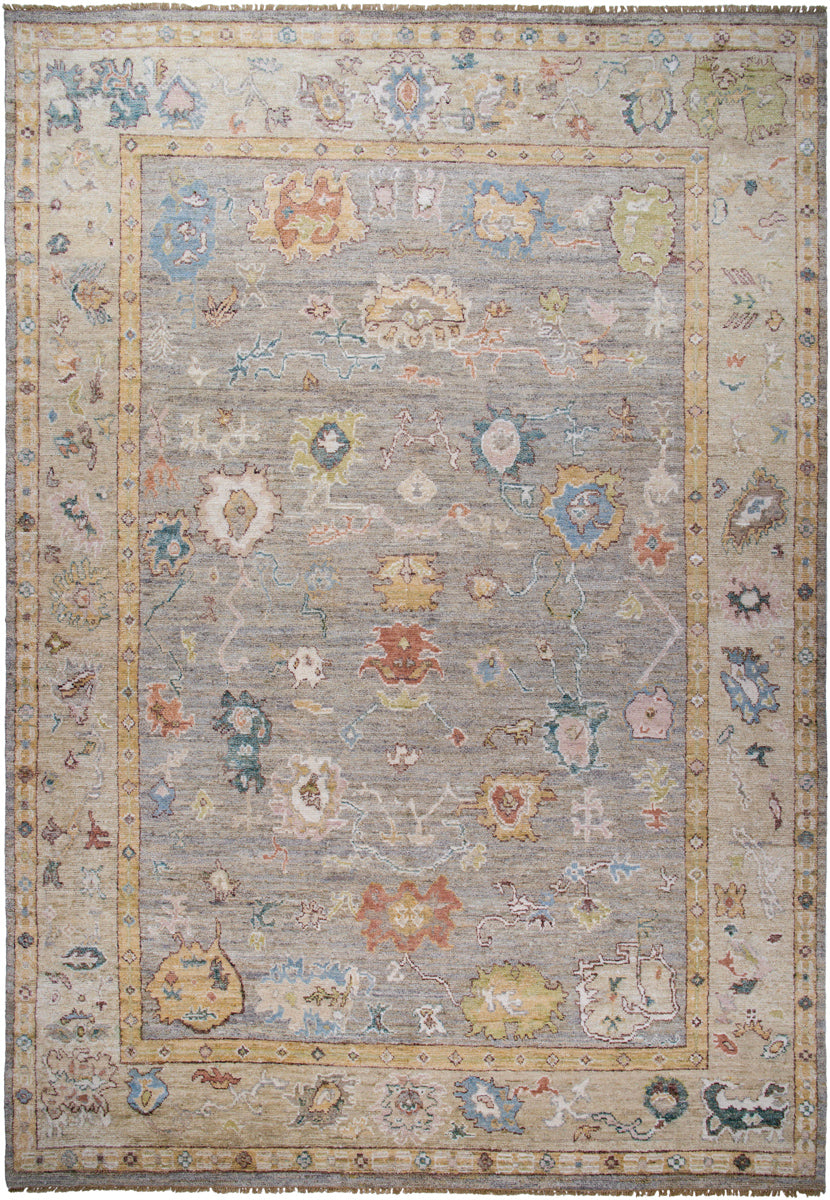 Chennai CHN-2300 9' x 12' Handmade Rug CHN2300-912  Ash, Light Silver, Natural Surya