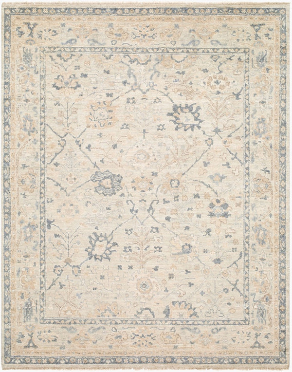 Surya Chennai Hand Knotted Silk Area Rug Lustrous Sheen Traditional South Asian Living Room 8' x 10' Rectangle CHN2303-810