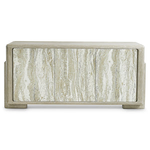 Bernhardt Bernhardt Arcadia Buffet With Clay Wire‑Brushed Oak & Kalta Faux‑Stone Doors, Soft‑Close Storage 334134