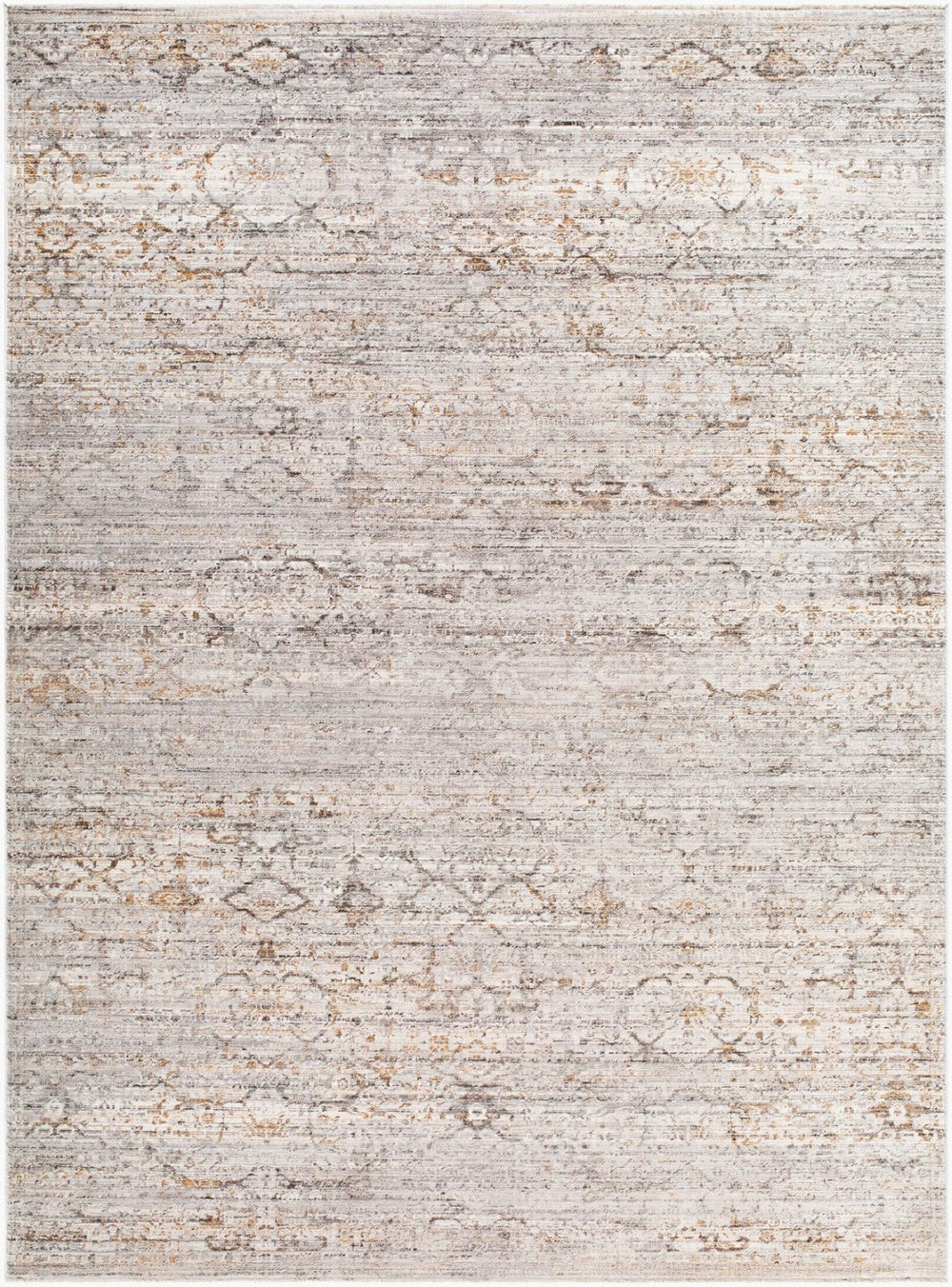 Livabliss Chapel Hill Medallion Area Rug Turkey Woven Polyester Fringe Accent for Living Rooms Ivory, Black 6'7" x 9' CHP2300-679
