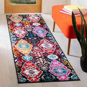 Safavieh Cherokee 913 Power Looomed  Rug Black / Red CHR913C-4