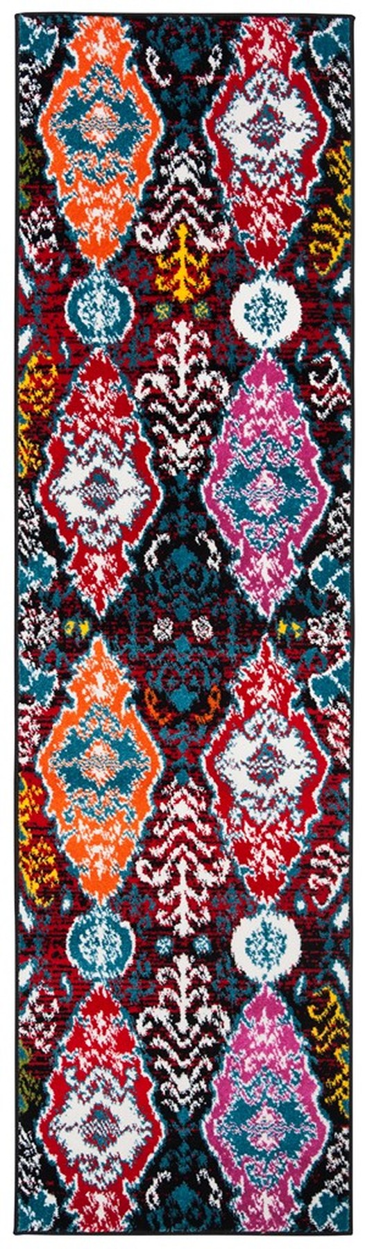 Safavieh Cherokee 913 Power Looomed  Rug Black / Red CHR913C-4