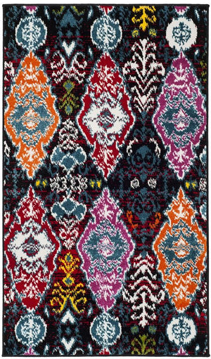 Safavieh Cherokee 913 Power Looomed  Rug Black / Red CHR913C-4