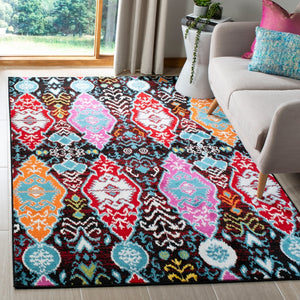 Safavieh Cherokee 913 Power Looomed  Rug Black / Red CHR913C-4