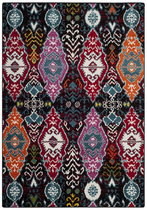 Safavieh Cherokee 913 Power Looomed  Rug Black / Red CHR913C-4