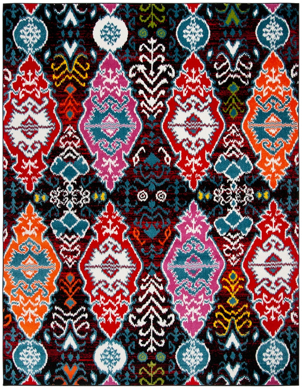 Safavieh Cherokee 913 Power Looomed  Rug Black / Red CHR913C-4