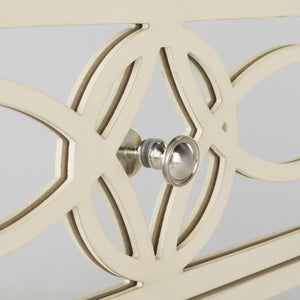 Safavieh Catalina 3 Drawer Chest Antique Beige/Mirror CHS6400B