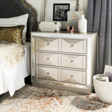 Safavieh Sloane 3 Drawer Chest Champagne/Mirror CHS6401A