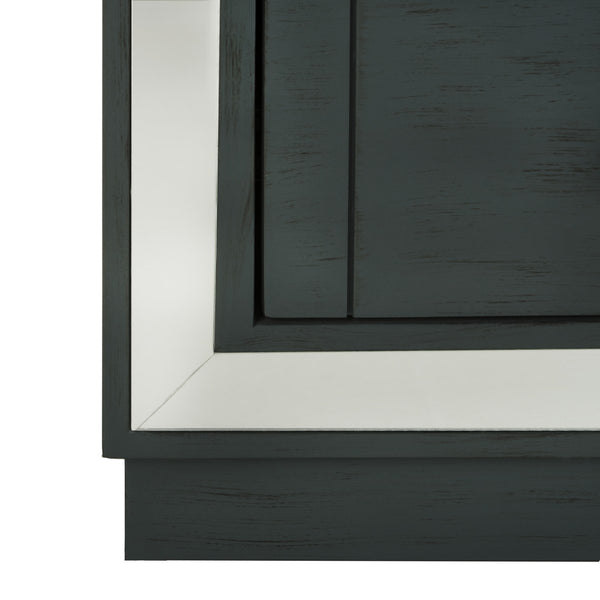 Safavieh Sloane 3 Drawer Chest Steel Teal/Mirror CHS6401C