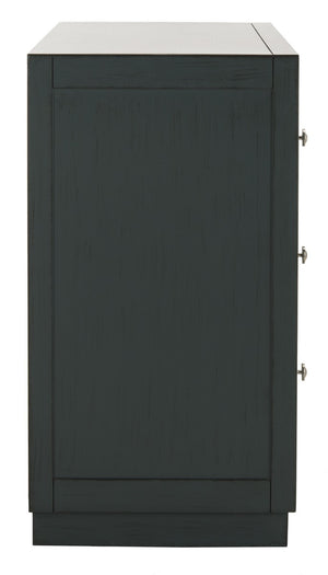 Safavieh Sloane 3 Drawer Chest Steel Teal/Mirror CHS6401C