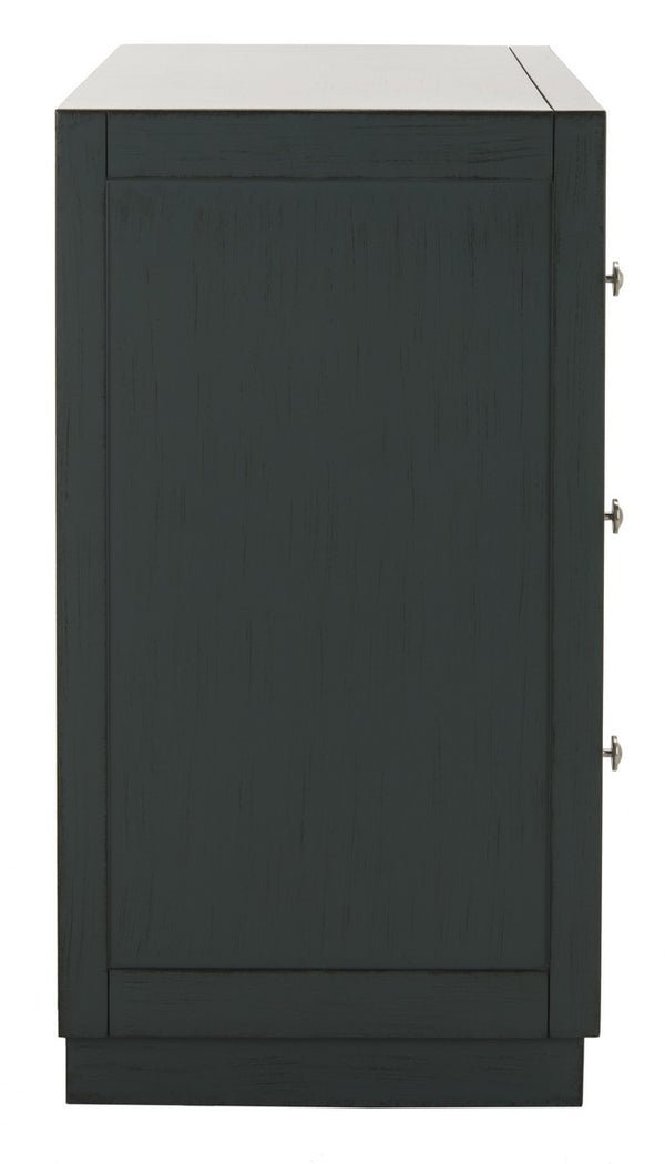 Safavieh Sloane 3 Drawer Chest Steel Teal/Mirror CHS6401C