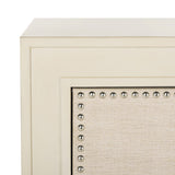 Safavieh Lupita 3 Drawer Chest Antique Beige/Beige Linen CHS6409A