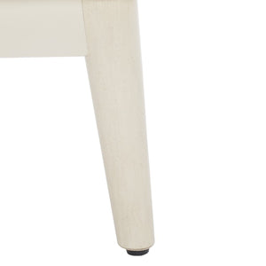 Safavieh Scully 2 Drawer 1 Shelf Chest XII23 White Washed/Antique Gold Drawer Knobs Wood CHS6416A