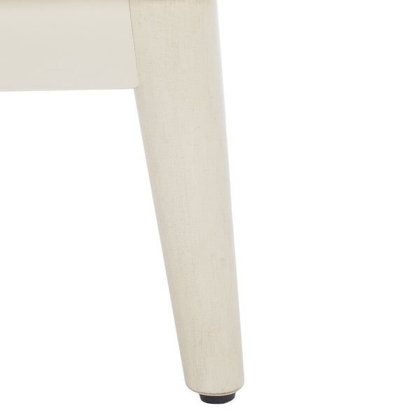 Safavieh Scully 2 Drawer 1 Shelf Chest XII23 White Washed/Antique Gold Drawer Knobs Wood CHS6416A