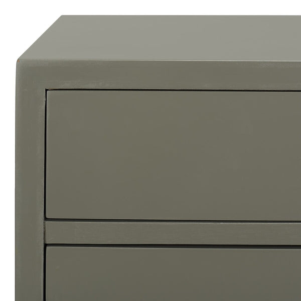 Safavieh Nigel 2 Door 1 Drawer Chest XII23 Dark Grey / Brass Wood CHS6600B