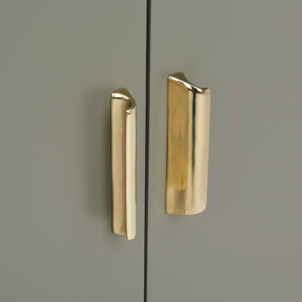 Safavieh Nigel 2 Door 1 Drawer Chest XII23 Dark Grey / Brass Wood CHS6600B