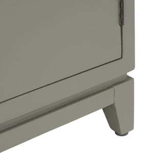 Safavieh Nigel 2 Door 1 Drawer Chest XII23 Dark Grey / Brass Wood CHS6600B