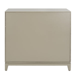 Safavieh Nigel 2 Door 1 Drawer Chest XII23 Grey / Brass Wood CHS6600C