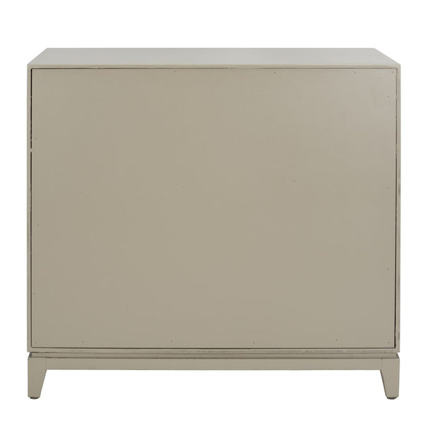 Safavieh Nigel 2 Door 1 Drawer Chest XII23 Grey / Brass Wood CHS6600C