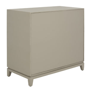 Safavieh Nigel 2 Door 1 Drawer Chest XII23 Grey / Brass Wood CHS6600C