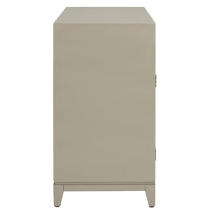 Safavieh Nigel 2 Door 1 Drawer Chest XII23 Grey / Brass Wood CHS6600C