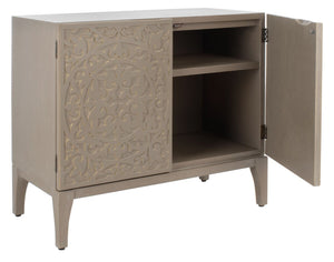 Safavieh Alexie 2 Door 2 Shelf Chest Antique Grey CHS6604A