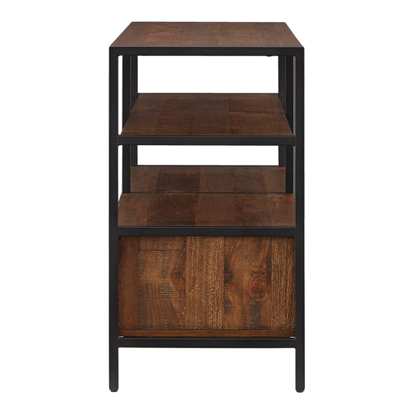 Homelegance By Top-Line Elouise Rustic Brown TV Stand Console Table Brown Wood