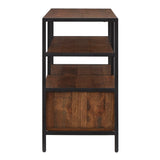 Homelegance By Top-Line Elouise Rustic Brown TV Stand Console Table Brown Wood