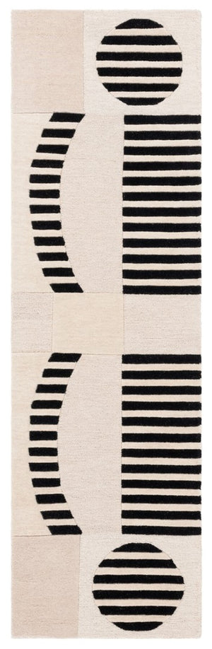 Safavieh Chatham 203 Hand Tufted Contemporary Rug Ivory / Black 8' x 10'