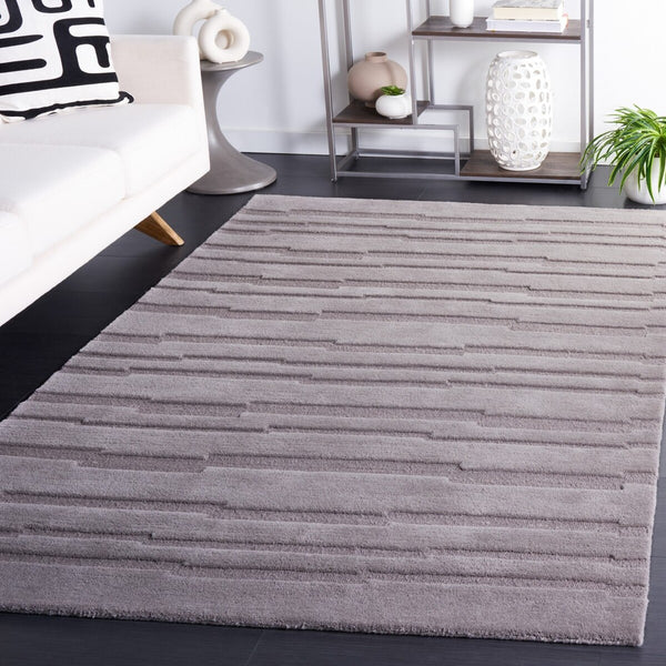 Safavieh Chatham 301 Hand Tufted Solid/Tonal Rug Grey 8' x 10'