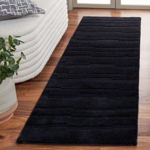 Safavieh Chatham 301 Hand Tufted Solid/Tonal Rug Black 8' x 10'